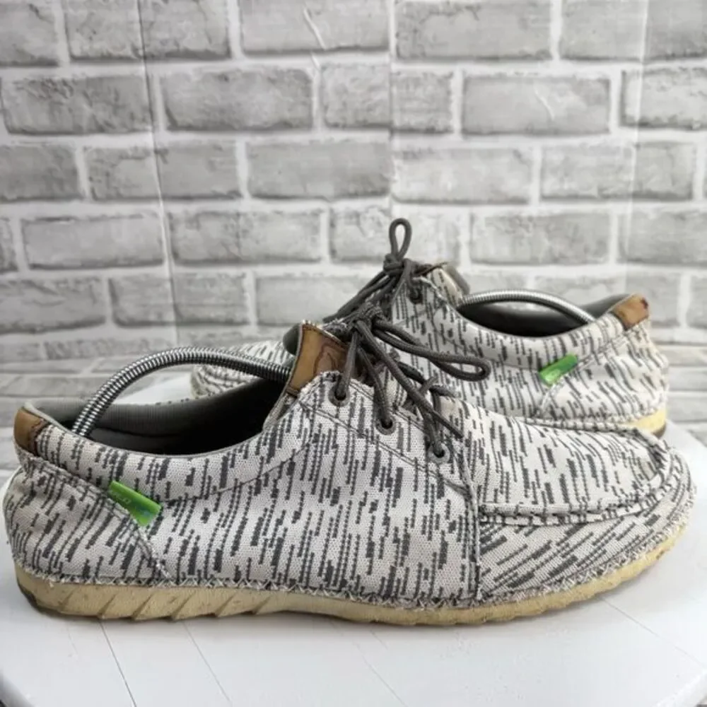 Twisted X  Zero-X White & Grey Canvas Lace Up Casual Shoe Men Size 13 M